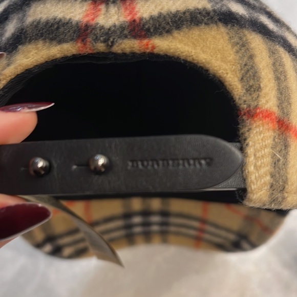 Authentic wool Burberry check baseball cap. Like new condition. - Picture 9 of 11